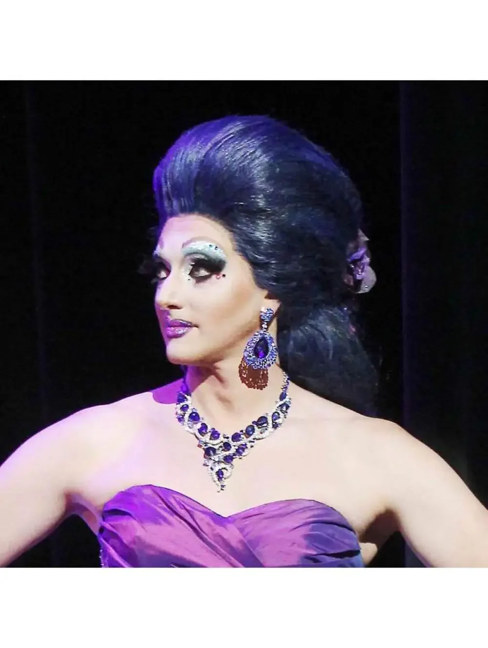Blue Lace Front Styled Wig
